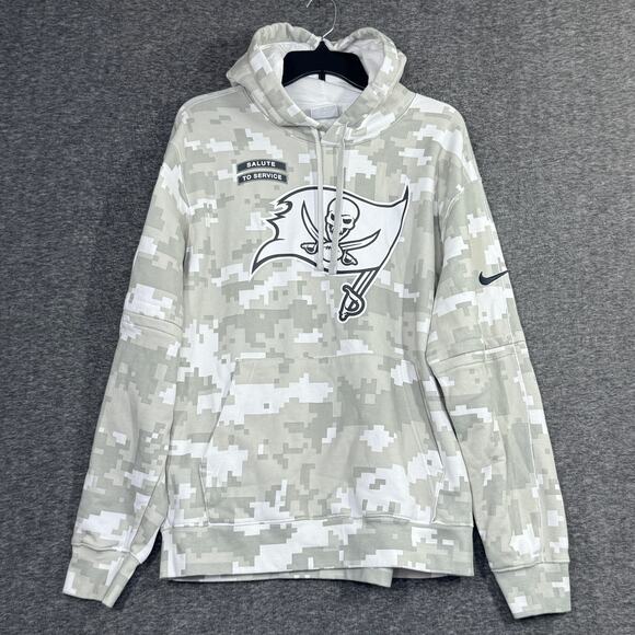 AUTHENTIC Nike Tampa Bay Buccaneers 2024 Salute to Service Club Pullover Hoodie